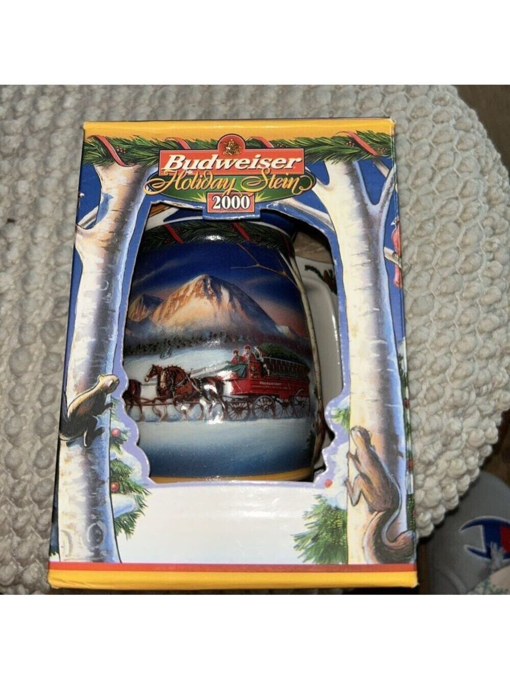 Budweiser Holiday Stein (2000) Holiday In The Mountains Edition